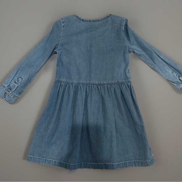 Child of Mine Blue Smocked Long Sleeve Sundress - Picture 2 of 16